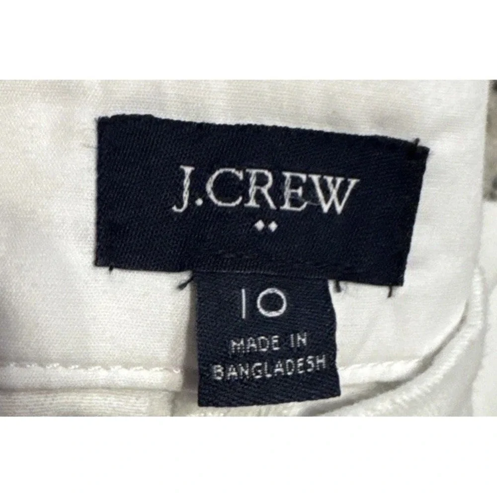 J. Crew Womens White Cotton 5